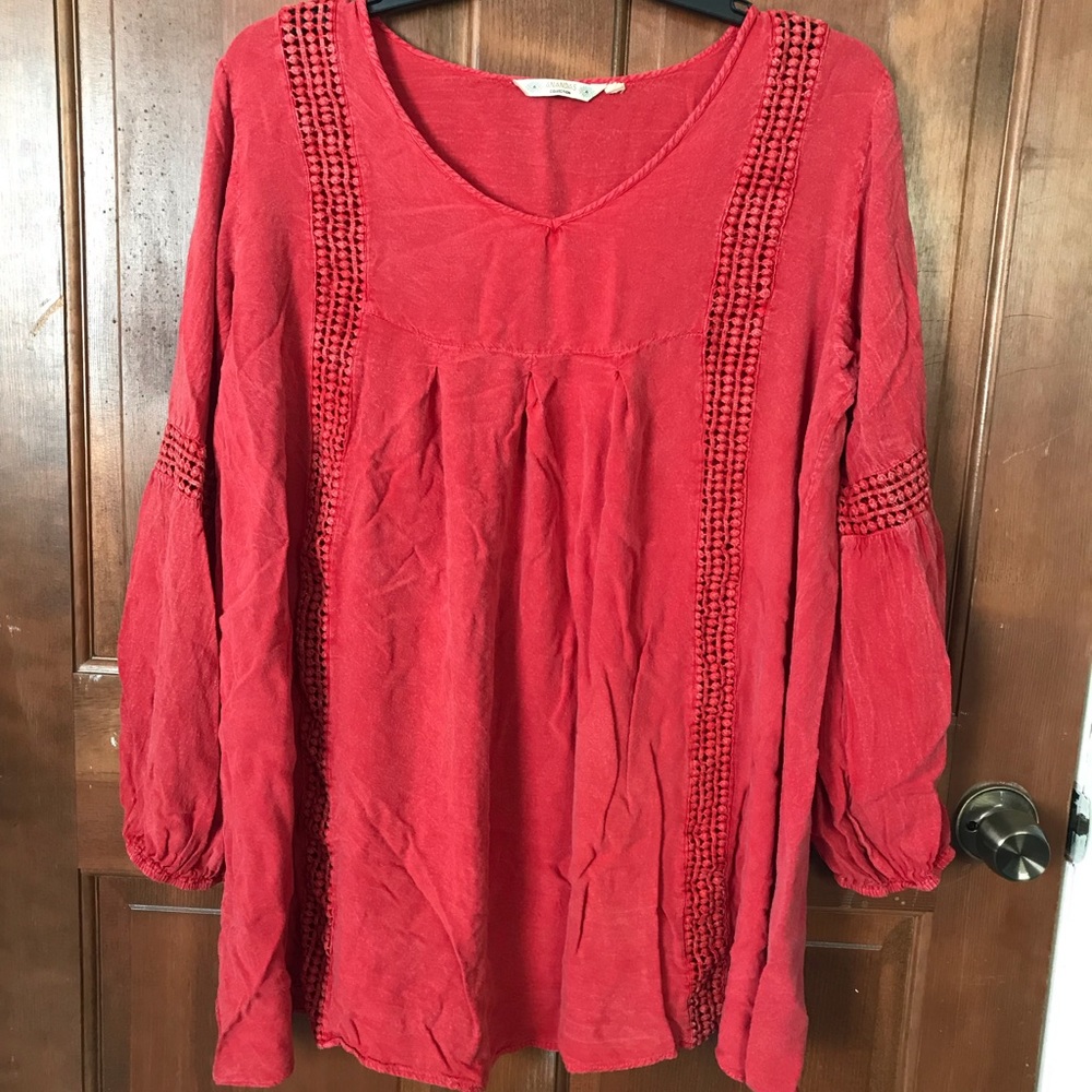 2X Red Dress/Cover Up